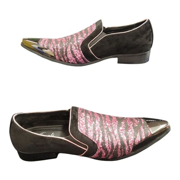 MEN'S AMALI EXOTIC SPARKLE SLIP ON WITH METAL TOE. SCOTT - Picture 3 of 7